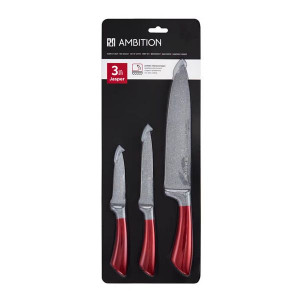 Set cutite, 3 piese, include cutit universal 13cm, Jasper - Img 2