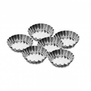 Set forma prajituri individuale, 6 piese, 9cm, SNB
