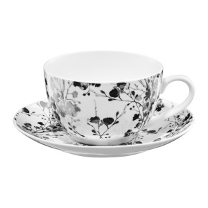 Set servire ceai sau cafea, 12 piese, 6 persoane, Black Nature