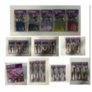 Set tacamuri inox servire desert, mix modele, Pret set - Img 2