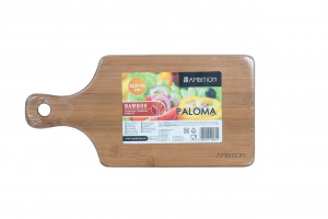 Tocator bambus cu maner 32.5x16cm, dreptunghiular, Paloma - Img 2