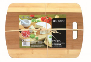 Tocator bambus cu maner 35x25cm, Panda - Img 2