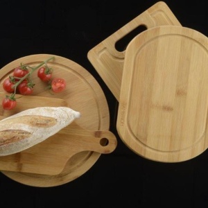 Tocator bambus cu maner 38x22cm, Paloma - Img 2