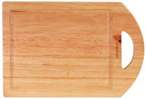 Tocator lemn cu maner 35x25x2cm, Papaya - Img 1