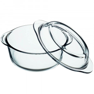 Vas termorezistent cu capac 24cm, 4L, rotund, Excellent - Img 3