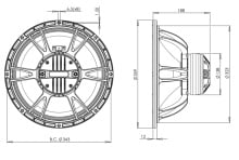 Difuzor coaxial 13.5 Inch B&C 14CXN76 - 8 Ohm - Img 4