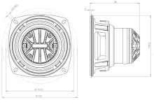 Difuzor coaxial 4 Inch B&C 4CXN36 - 8 Ohm - Img 3