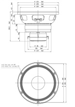 Difuzor Coaxial 8" 18 Sound 8CX401F 8 Ohm - Img 2