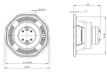 Difuzor coaxial 8 Inch B&C 8CX21 - 8 Ohm - Img 3
