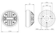 Difuzor driver 1 Inch B&C DE250 - 8 Ohm - Img 2