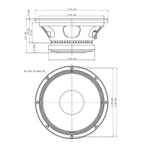 Difuzor woofer 12 inch 18 Sound 12W700 8 Ohm - Img 2