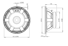 Difuzor woofer 12 inch B&C 12MH32 - 8 Ohm - Img 4