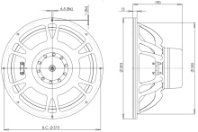 Difuzor woofer 15 inch B&C 15DS100 - 4 Ohm - Img 4