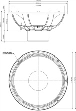 Difuzor woofer 18 inch 18 Sound 18NLW9601 8 Ohm - Img 2
