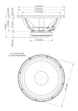 Difuzor woofer 18 inch 18 Sound 18W1001 8 Ohm - Img 3