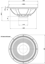 Difuzor woofer 21 inch 18 Sound 21NLW9601C 4 Ohm Carbon - Img 2