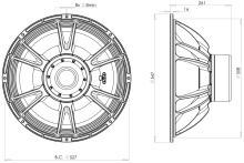 Difuzor woofer 21 inch B&C 21SW152 - 4 Ohm - Img 4