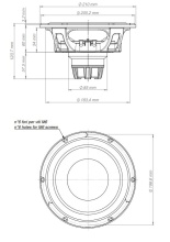 Difuzor woofer 8 inch 18 Sound 8NTLS2000 4 Ohm - Img 3
