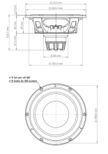 Difuzor woofer 8 inch 18 Sound 8NTLS2000 4 Ohm - Img 3