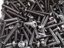Surub Torx M5x20 x 50 buc, cap bombat, negru
