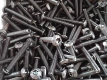 Surub Torx M5x20 x 50 buc, cap bombat, negru