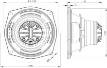 Difuzor coaxial 5 Inch B&C 5CXN36 - 8 Ohm - Img 4