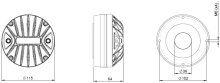 Difuzor driver 1.4 Inch B&C DE991TN - 16 Ohm - Img 2
