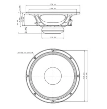 Difuzor woofer 12 inch 18 Sound 12ND610 16 Ohm - Img 2
