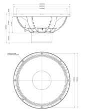 Difuzor woofer 18 inch 18 Sound 18iD200 2 Ohm - Img 3