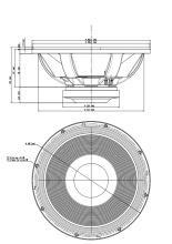 Difuzor woofer 18 inch 18 Sound 18LW2420 4 Ohm - Img 3