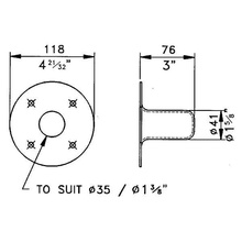 Flansa stativ M1551 otel