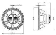 Difuzor coaxial 12 Inch B&C 12CLX76 - 8 Ohm - Img 4