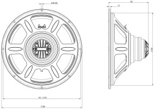 Difuzor coaxial 15 Inch B&C 15CLX64 - 8 Ohm - Img 4