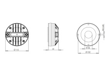 Difuzor driver 1.4 Inch B&C DE680TN - 16 Ohm - Img 2