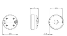 Difuzor driver 1 Inch B&C DE12TC - 8 Ohm - Img 2
