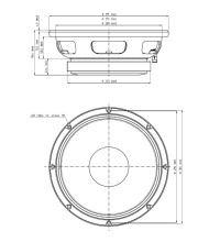 Difuzor woofer 12 inch 18 Sound 12MB1000 8 Ohm - Img 2