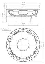 Difuzor woofer 12 inch 18 Sound 12NMB1000 8 Ohm - Img 3