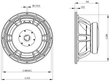 Difuzor woofer 12 inch B&C 12FW88 - 8 Ohm - Img 4