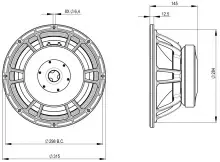 Difuzor woofer 12 inch B&C 12FW88 - 8 Ohm - Img 4