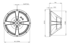 Difuzor woofer 12 inch B&C 12HPL76 - 8 Ohm - Img 4