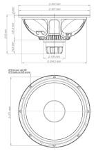 Difuzor woofer 15 inch 18 Sound 15NTLW2500 8 Ohm - Img 3