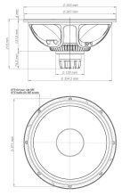 Difuzor woofer 15 inch 18 Sound 15NTLW2500 8 Ohm - Img 3