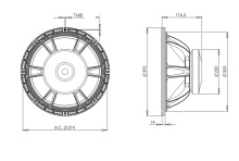 Difuzor woofer 15 inch B&C 15FW76 - 8 Ohm - Img 4