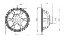 Difuzor woofer 15 inch B&C 15NDL88 - 4 Ohm - Img 4