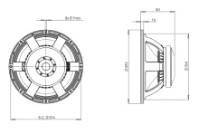 Difuzor woofer 15 inch B&C 15TBX100 - 4 Ohm - Img 4