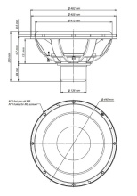 Difuzor woofer 18 inch 18 Sound 18NLS4000 4 Ohm - Img 2