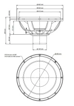 Difuzor woofer 18 inch 18 Sound 18NLS4000 4 Ohm - Img 2
