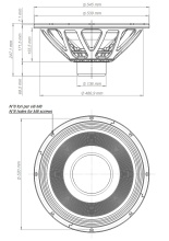 Difuzor woofer 21 inch 18 Sound 21LW4100 4 Ohm - Img 3