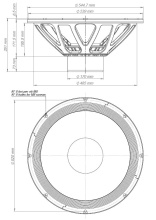 Difuzor woofer 21 inch 18 Sound 21LW5300 8 Ohm - Img 3