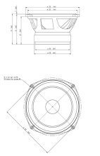 Difuzor woofer 5 inch 18 Sound 5W430 - Img 2